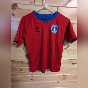 Hummel Youth Large Soccer Jersey Reversible Blue/Red Unisex Northland United